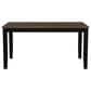 Mayberry Hill Brooks 6-Piece Rectangular Dining Set in Black and Medium Brown, , large