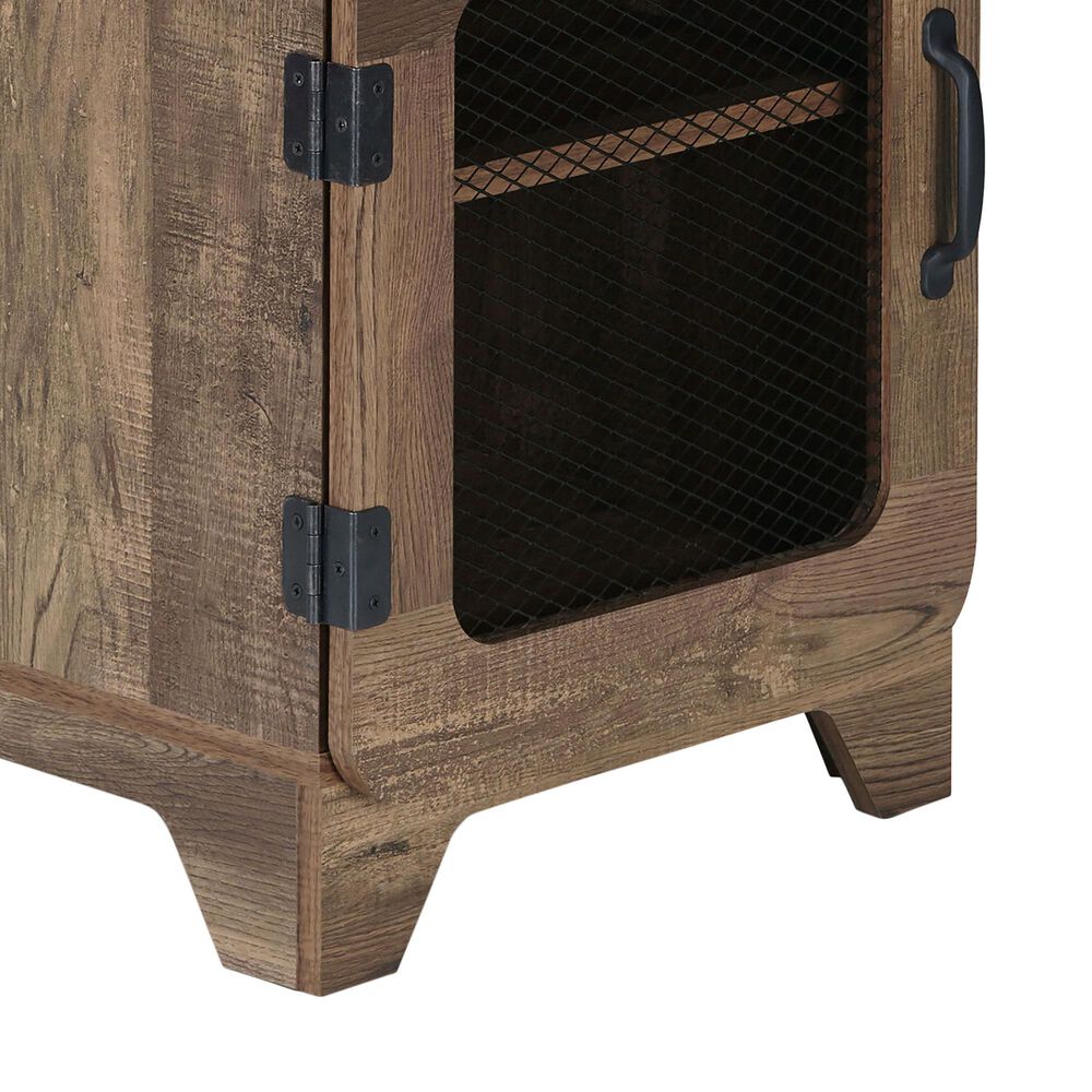 Furniture of America Naylor End Table in Reclaimed Oak, , large