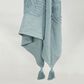 Rizzy Home 50" x 60" Ikat Throw in Teal, , large