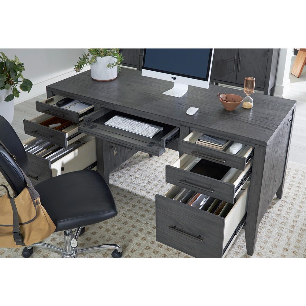 Riva Ridge Preston 66&quot; Executive Desk in Urban Grey, , large