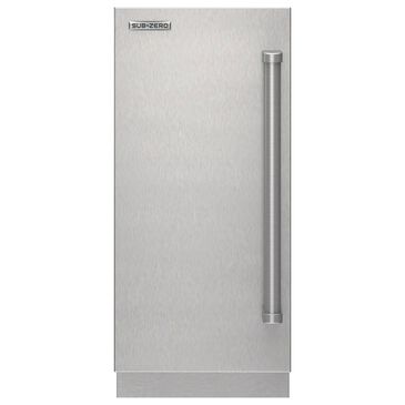 Sub-Zero 15" Left Hinge Door Panel with Pro Handle in Stainless Steel, , large