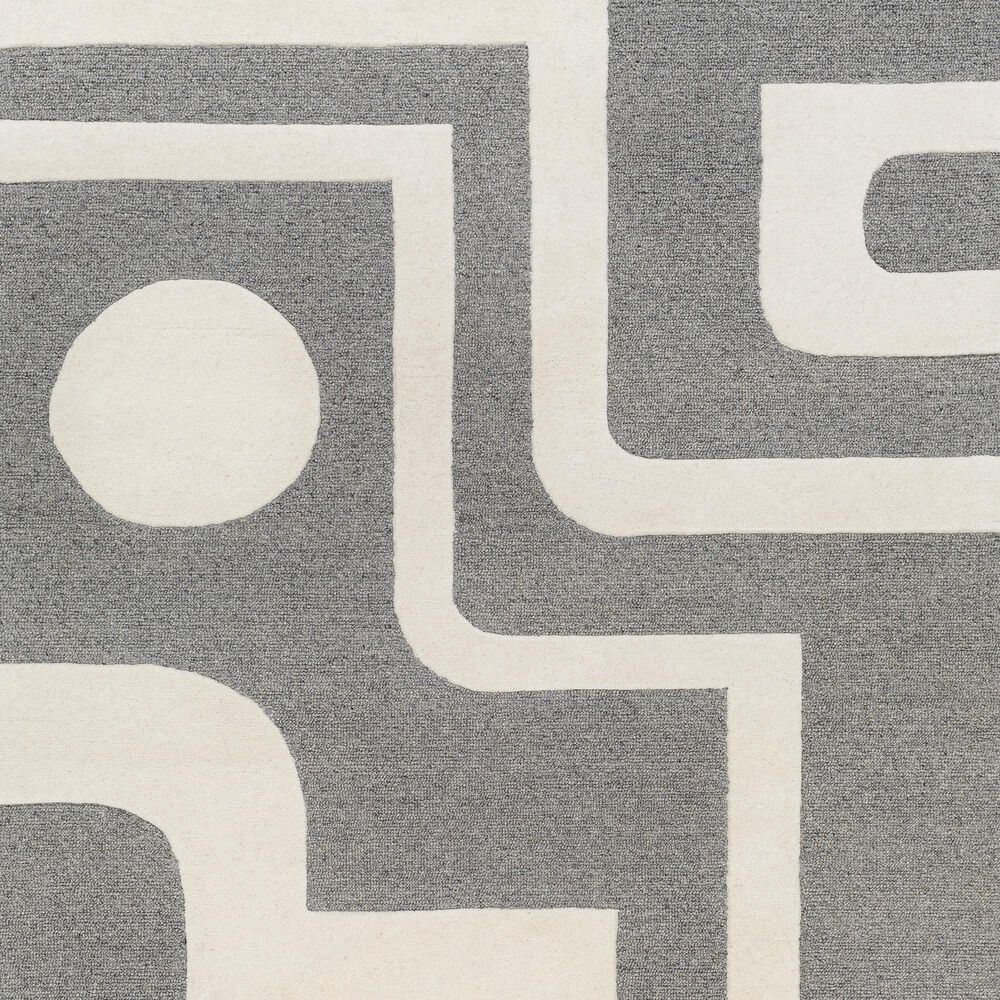 Surya Brook BKO2302 2&#39; x 3&#39; Beige and Charcoal Area Rug, , large