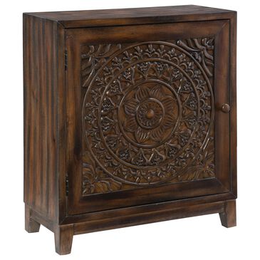 Linon Home Decor Grace Cabinet in Dark Brown, , large