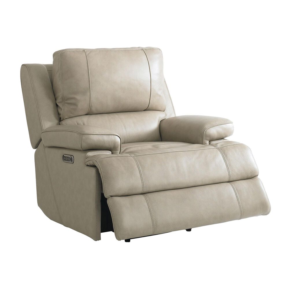 Bassett Parker Power Wall Recliner with Headrest and Lumbar in Flax, , large