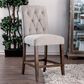 Furniture of America Zimmerman Counter Chair in Rustic Oak (Set of 2), , large