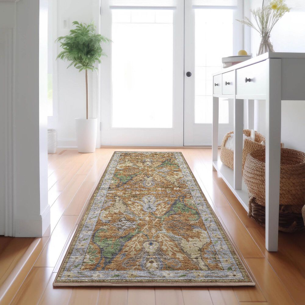 Dalyn Rug Company Hatay 2&#39;3&quot; x 7&#39;6&quot; Copper Runner, , large