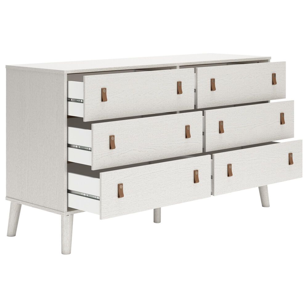 Ashley Aprilyn 6-Drawer Dresser in White, , large