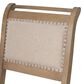 Linon Home Decor Emerson Side Chair with Beige Solid Upholstery in Natural, , large