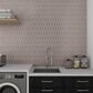 Dal-Tile Mythology Harmonia 2" x 5" Picket Undulated on 11.125" x 12.25" Ceramic Mosaic Sheet, , large