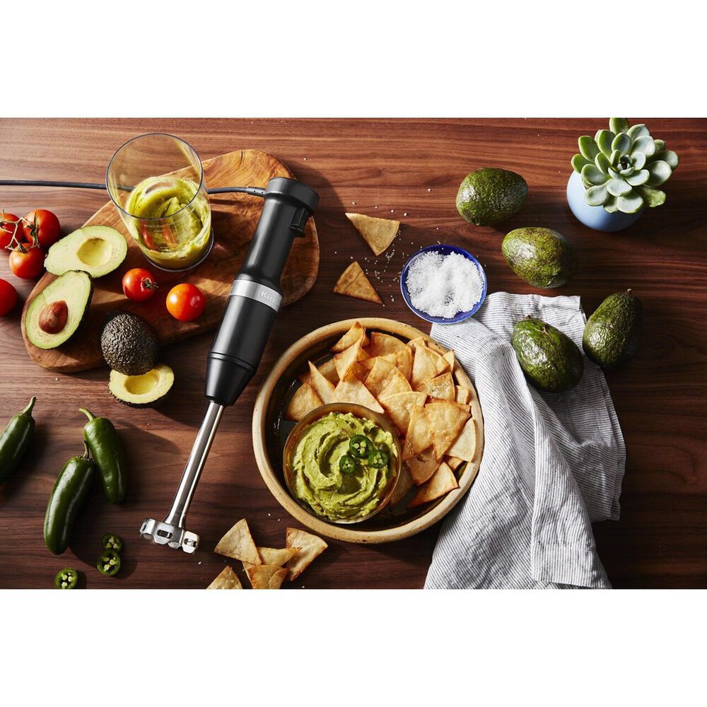 KitchenAid Corded Variable Speed Hand Blender in Matte Black, , large