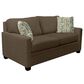England Furniture Norwood Stationary Full Sleeper with Visco Memory Foam Mattress in Benji Walnut, , large