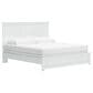 Ashley Bostwick Shoals 4-Piece King Panel Bedroom Set in White, , large