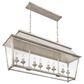 Golden Lighting Abingdon 8-Light Linear Pendant in Antique Ivory, , large