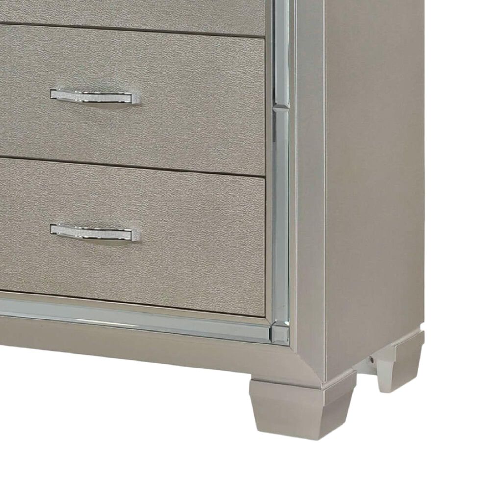 Mayberry Hill Platinum 4 Piece Twin Bedroom Set in Champagne, , large