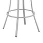 Blue River Valerie 30" Swivel Barstool with White Cushion in Silver, , large