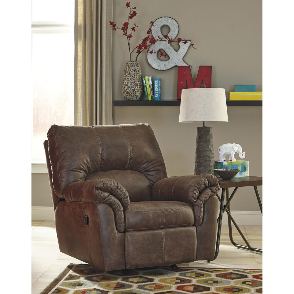 Ashley Bladen Rocker Recliner in Coffee, , large