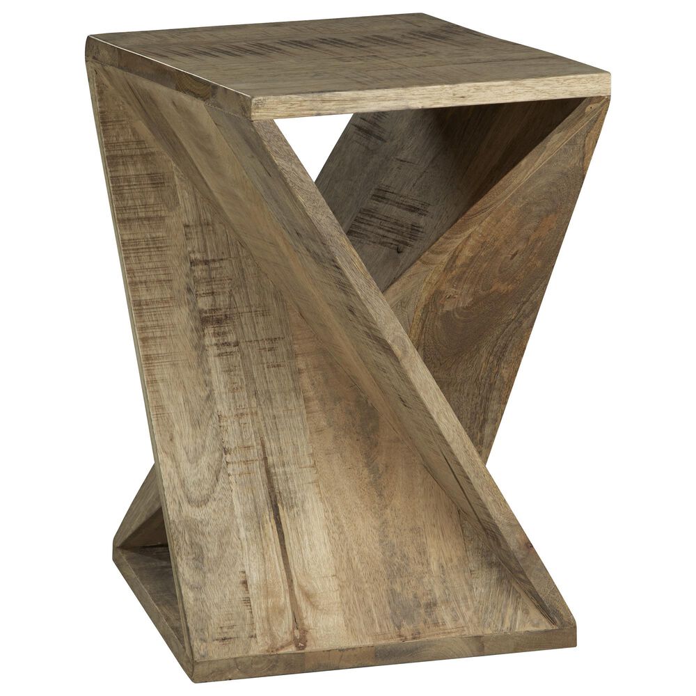 Ashley Zalemont Accent Table in Distressed Brown, , large