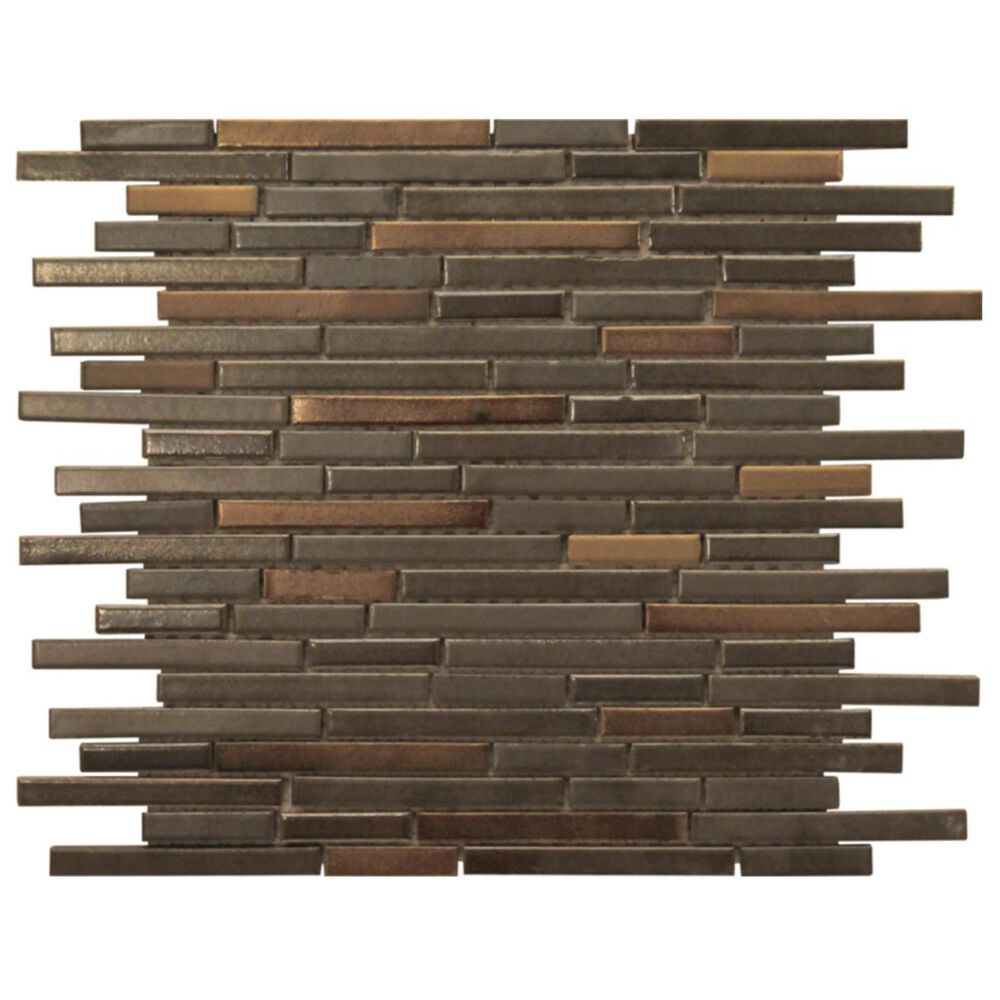 Soci Cityscape Sussex Linear Brick 12"x 12" Ceramic Mosaic Sheet, , large