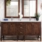 James Martin Vanities Addison 72" Double Bathroom Vanity in Mid-Century Acacia with Single Hole 3 cm White Zeus Quartz Top and Rectangular Sinks, , large