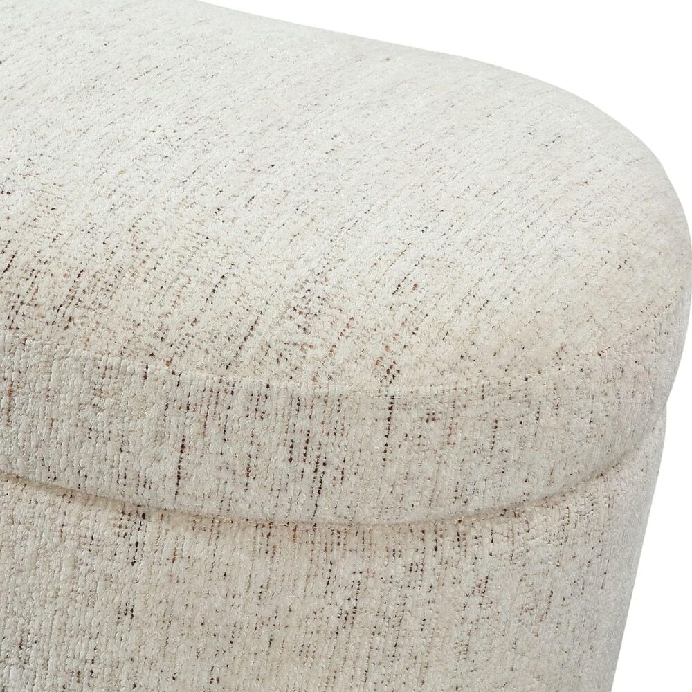 Urban Home Anansi Afra Upholstered Storage Ottoman in Chinchilla, , large