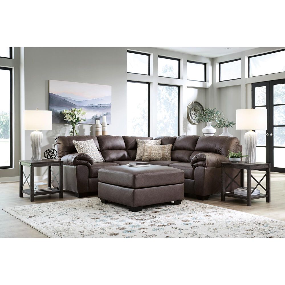 Ashley WillowBend Oversized Ottoman in Umber, , large