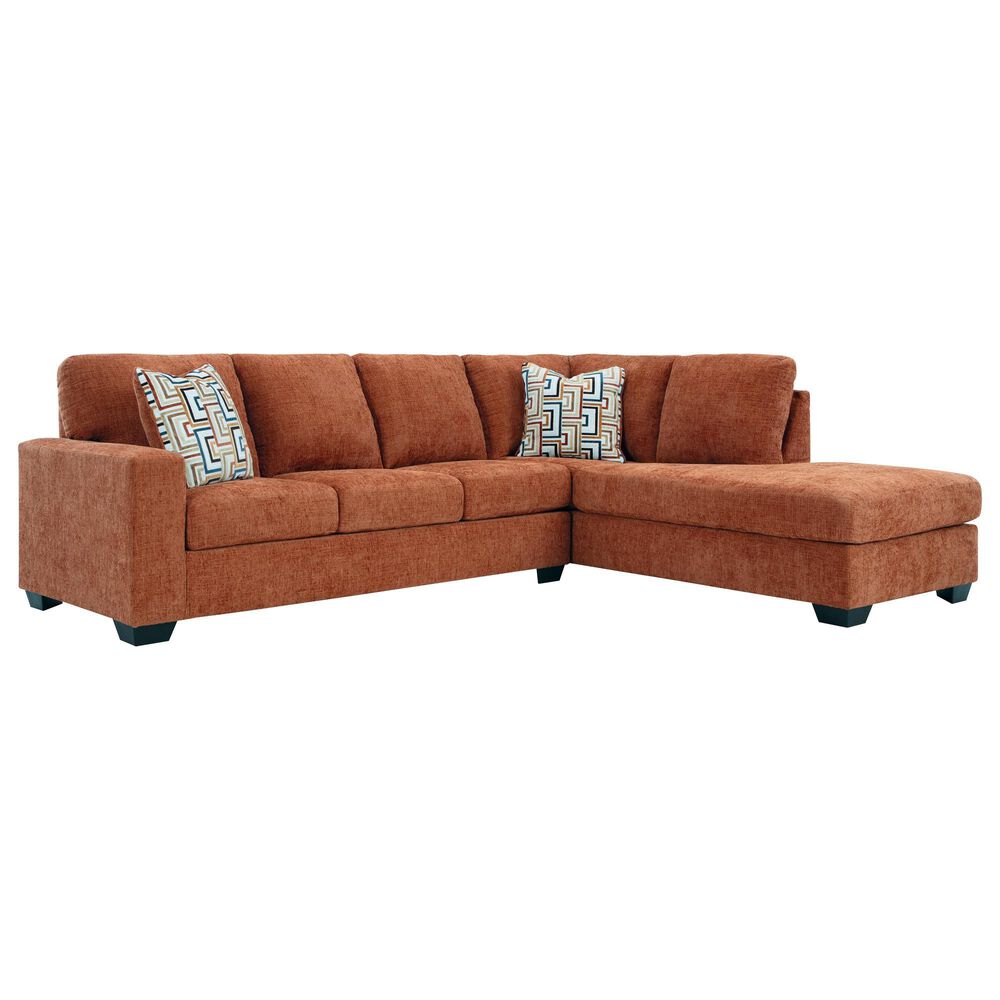 Ashley Aviemore 2-Piece Sectional with Right-Facing Chaise in Spice, , large