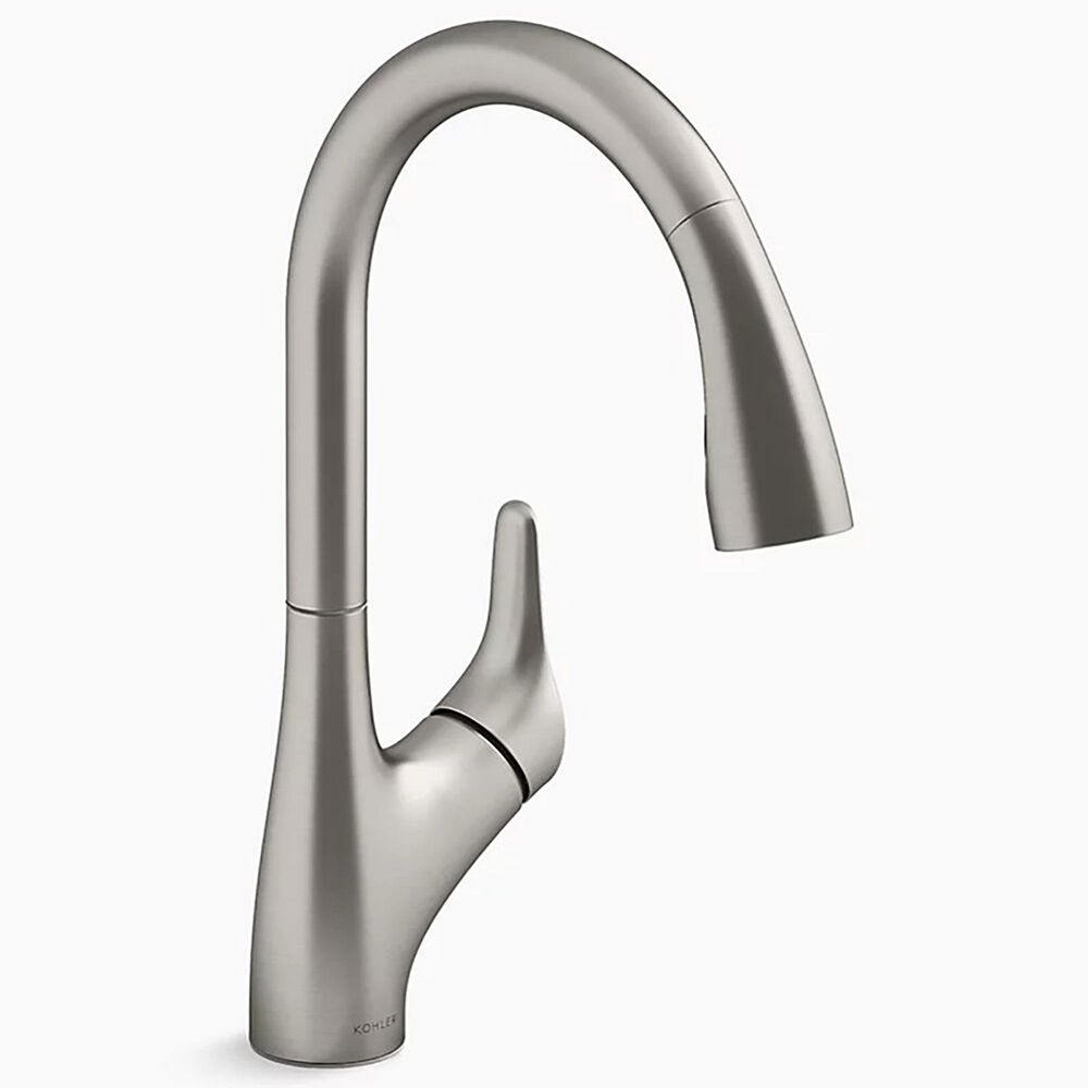 Kohler Rival Pull-Down Kitchen Sink Faucet in Vibrant Stainless, , large