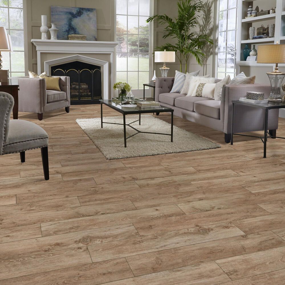 Mannington REALTA Glue Down Scandinavian Oak Nutmeg 7&quot; x 48&quot; Luxury Vinyl Plank, , large