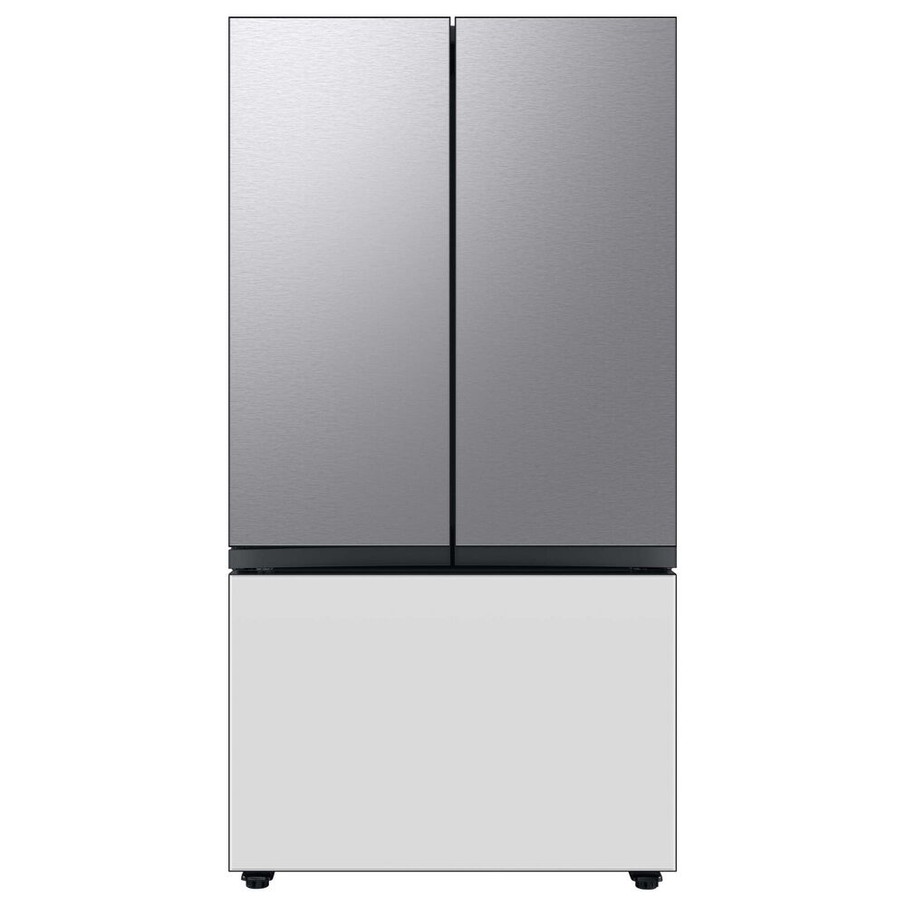 Samsung Bespoke Bespoke 3-Door French Door Refrigerator Top Panel in Stainless Steel, , large