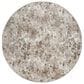 Radici USA Livigno Floral 5"3" Round Beige Area Rug, , large