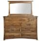 Briarwood LLC Jack and Jill 5 Piece Queen Bedroom Set in Rustic Hickory Cappuccino, , large