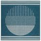 Surya Alfresco 7"3" Square Marine Blue, Light Silver, Slate Blue and Metallic Silver Indoor/Outdoor Area Rug, , large