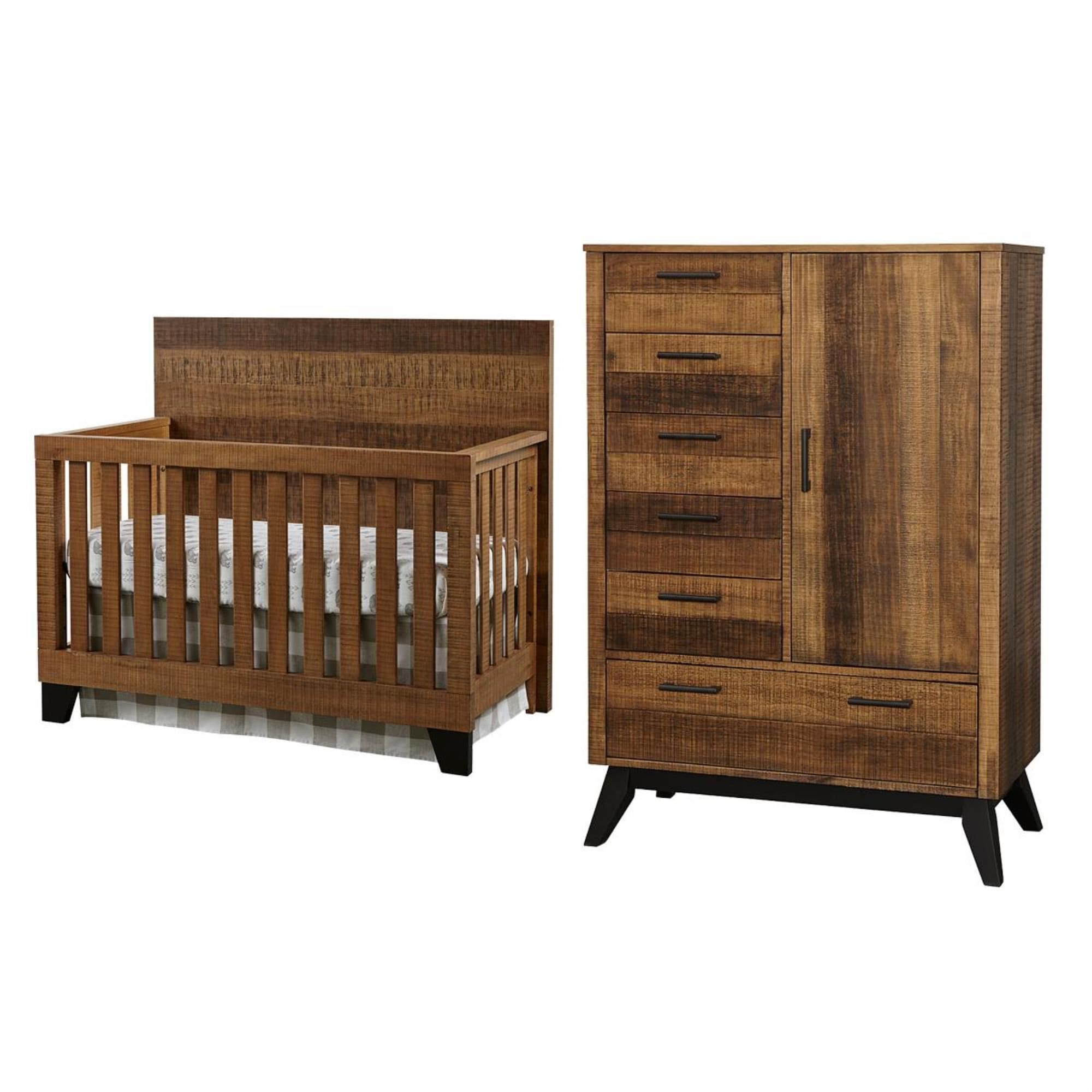 Eastern Shore Urban Rustic 2 Piece Nursery Set in Brushed Wheat