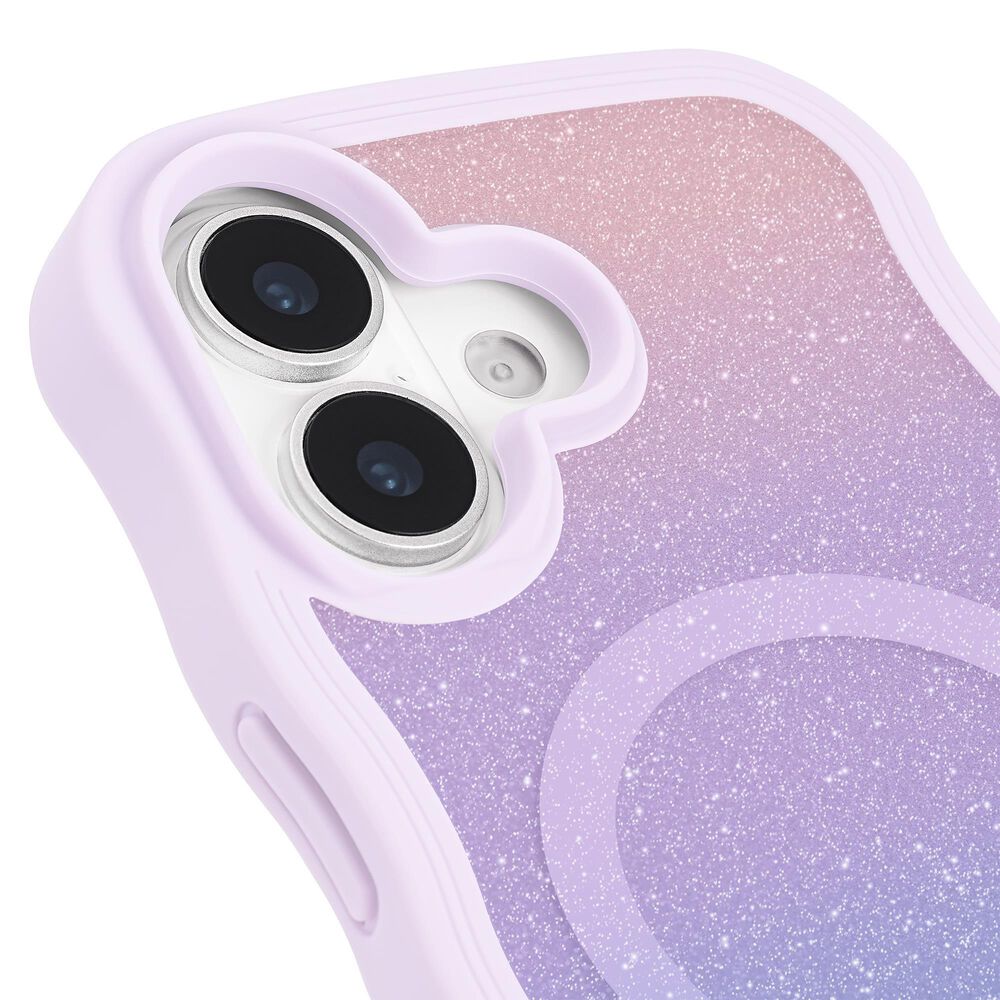 Kate Spade Wavy MagSafe Case for Apple iPhone 17 in Opal Glitter, , large