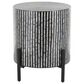 Maple and Jade Handmade Mosaic Inlay Geometric Accent End Table in Multicolored, , large