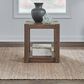 Belle Furnishings Broadmore 1-Shelf Chairside Table in Cobblestone Brown, , large