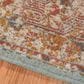 Amer Rugs Eternal 2"2" x 3" Sea Blue and Rust Area Rug, , large