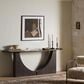 Four Hands Maly Console Table in Coffee Iron and Espresso Oak Veneer, , large
