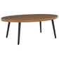 Ashley Horizon Hall Patio Oval Cocktail Table in Brown and Black, , large