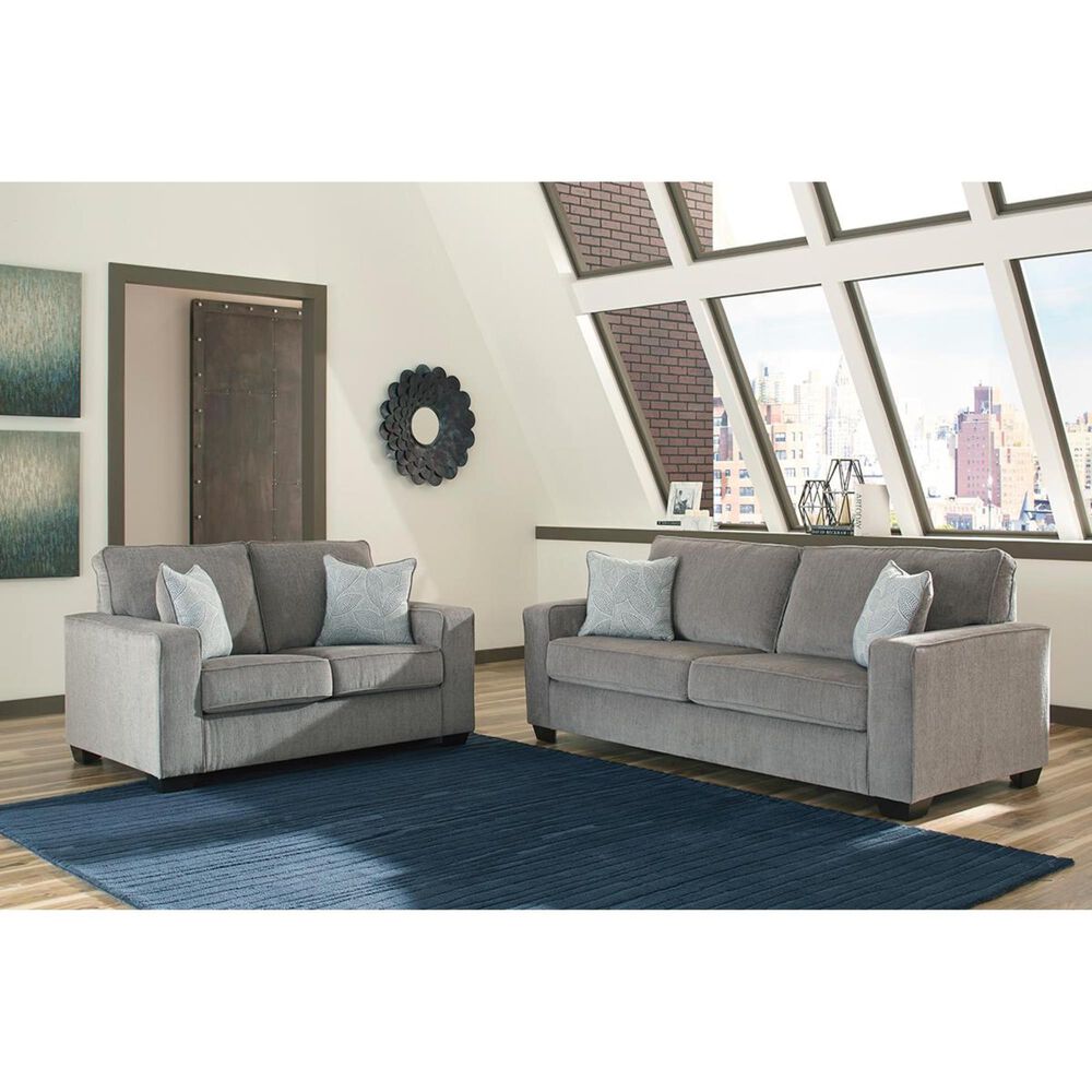 Ashley Altari 85&quot; Stationary Sofa in Alloy, , large