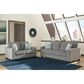 Ashley Altari 85" Stationary Sofa in Alloy, , large