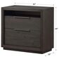 Living Essentials Oxford 2 Drawer Night Stand in Basalt Grey, , large