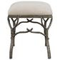 Uttermost Lismore Bench in Antique Silver, , large