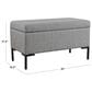 Kinfine Medium Metal Storage Bench in Gray, , large