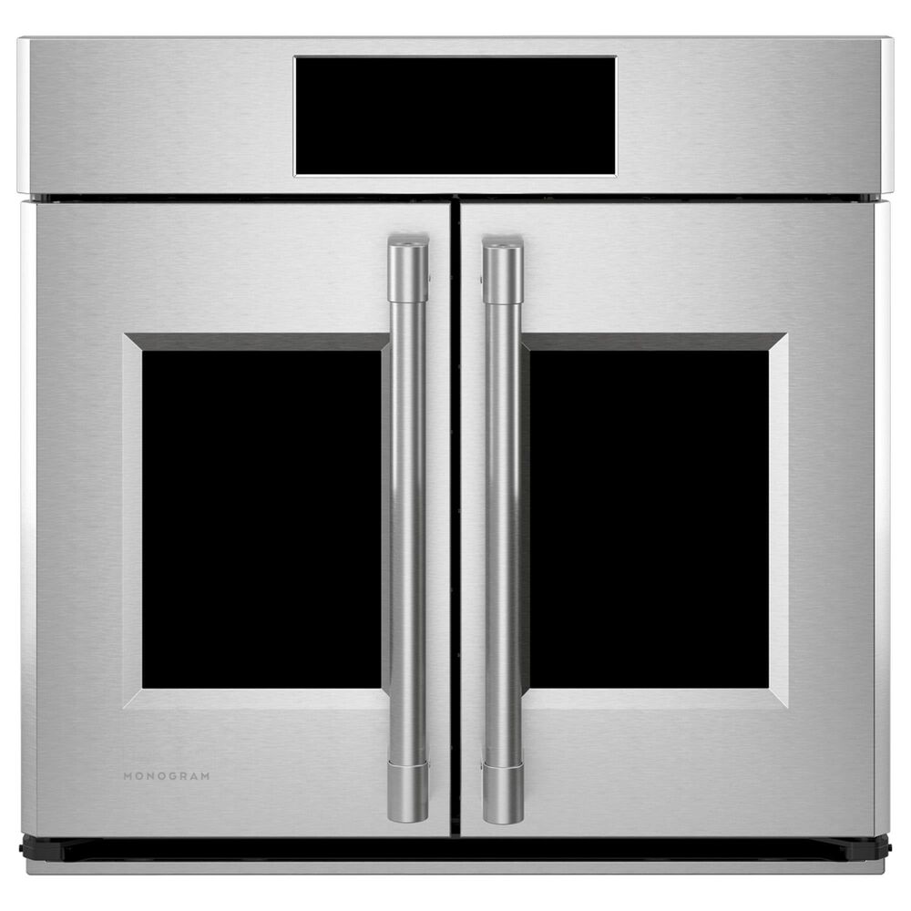 Monogram Statement 30" Smart French Door Electric Single Wall Oven in Stainless Steel, , large