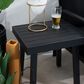 Linon Home Decor Holland Aluminum Side Table in Black, , large