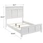 New Heritage Andover Full Panel Bed in White, , large