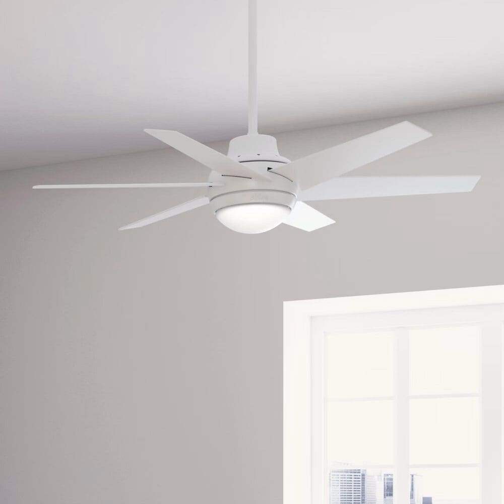 Hunter Sotto 52&quot; Ceiling Fan with LED Lights in Fresh White, , large
