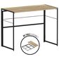 HOMLUX Riau 39" Folding Computer Desk in Sonoma Oak and Black, , large