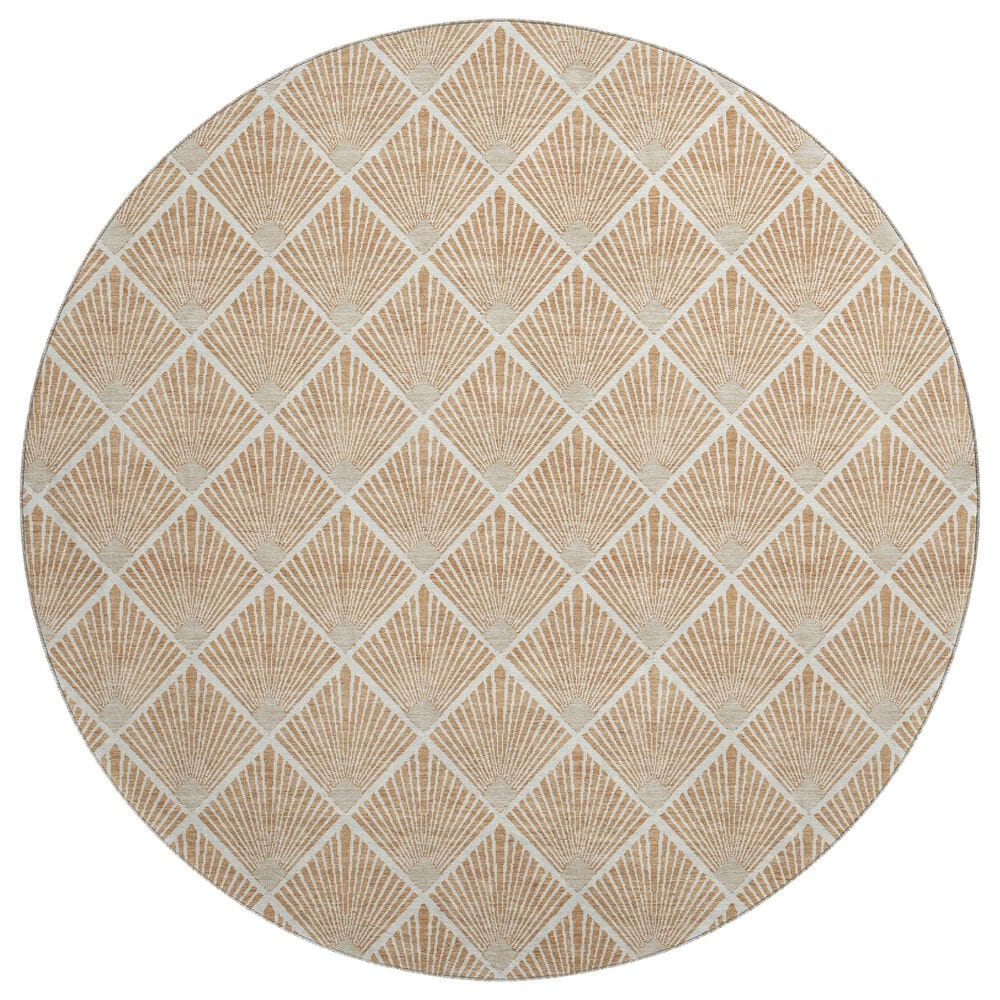 Dalyn Rug Company The Reserve TR9 Copper 8" Round Indoor/Outdoor Area Rug, , large